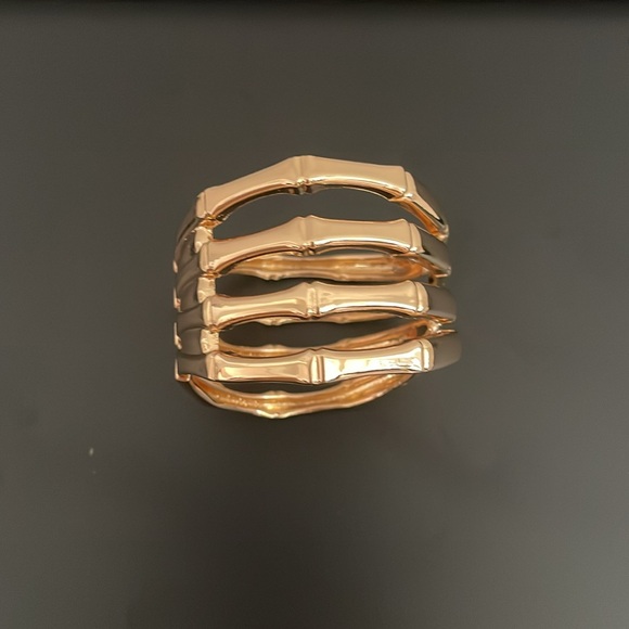 18K Gold Plated Cuff Bracelet- Women - Picture 4 of 7